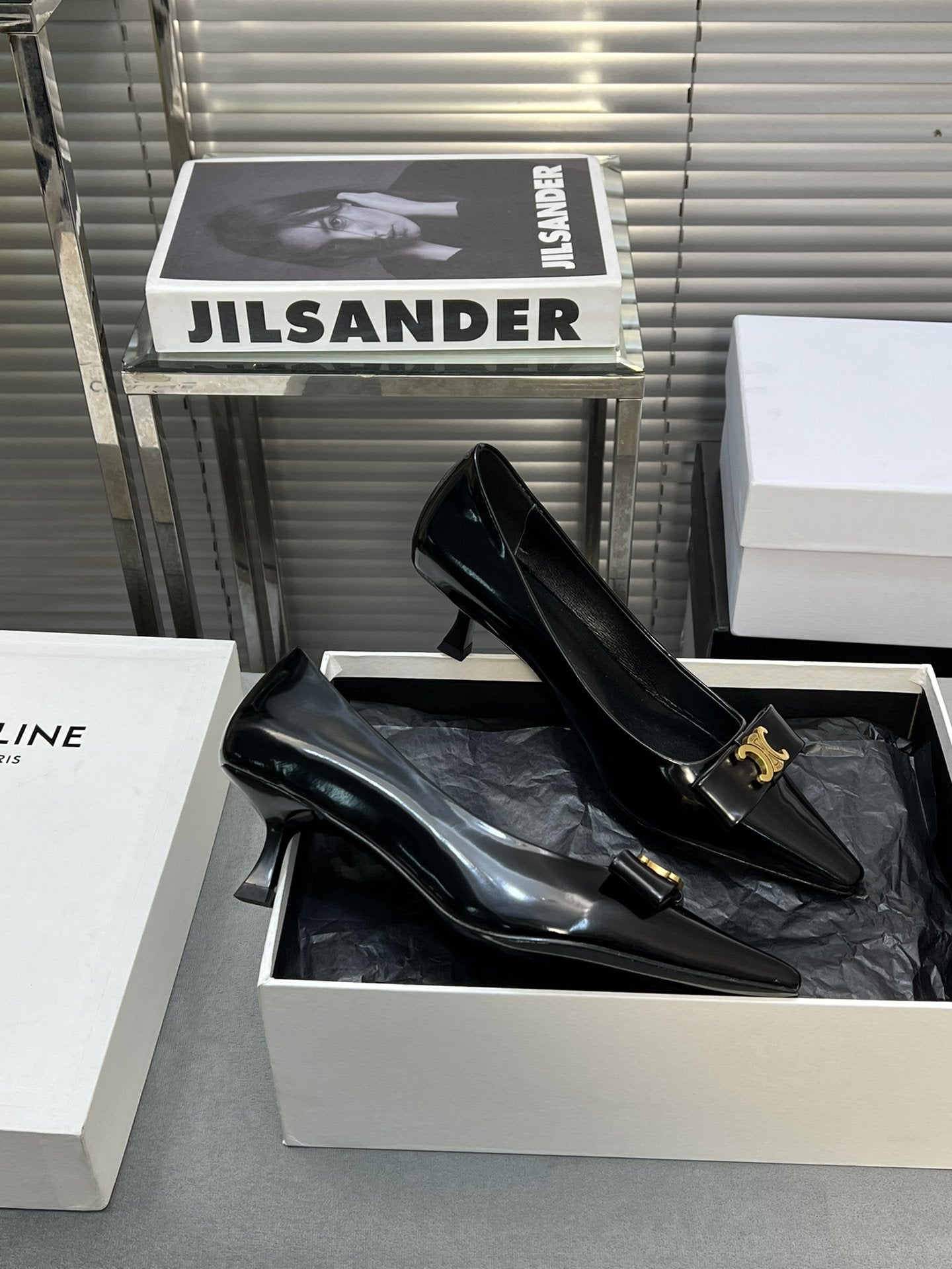 Celine cl pumps 50 black calfskin