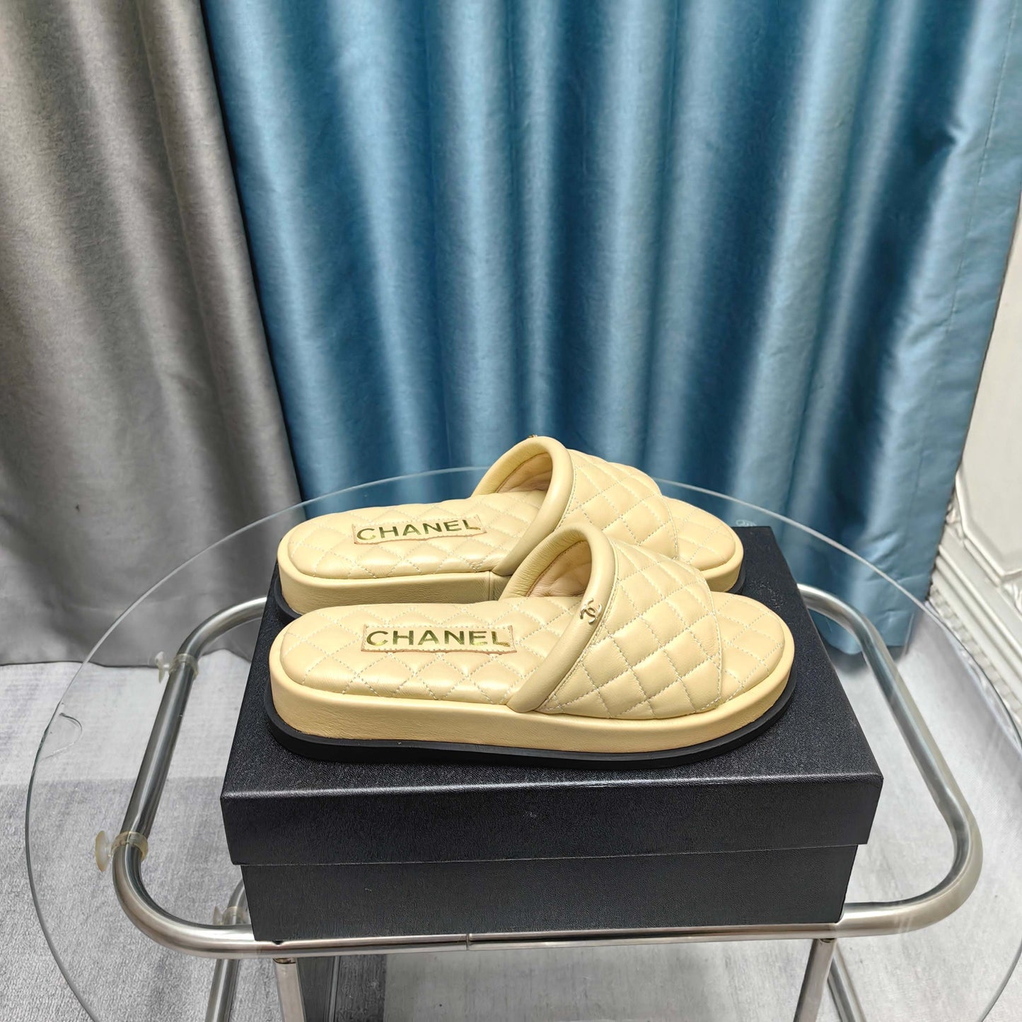 CHANEL 25 Mule Quilted Calfskin