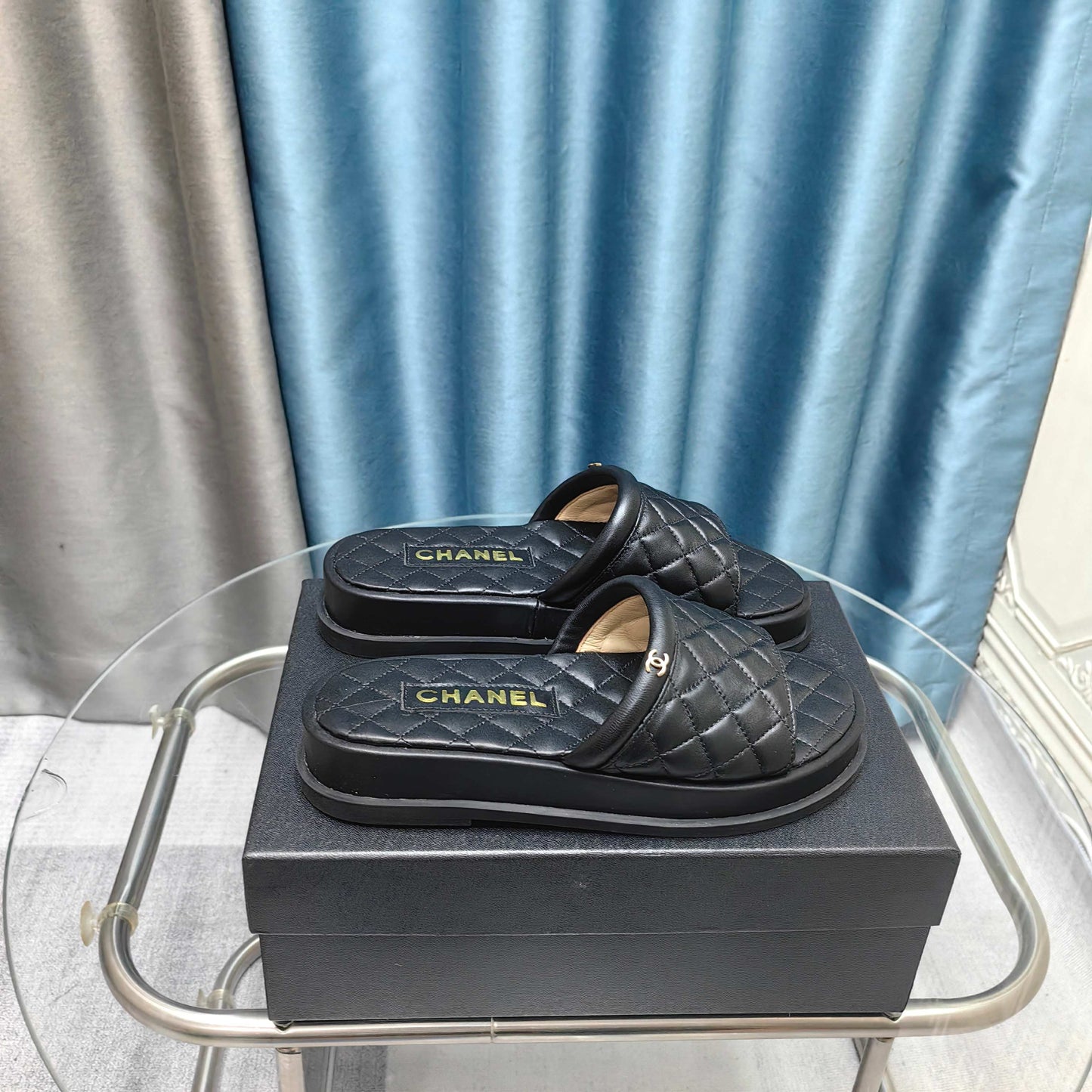 CHANEL 25 Mule Quilted Calfskin