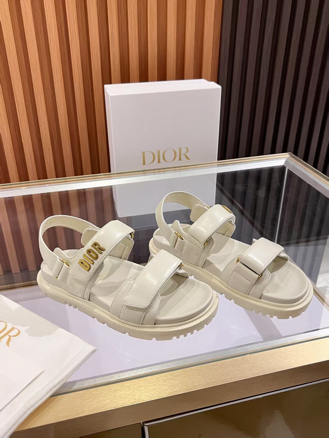 DIOR DIORact Sandal Quilted Cannage Calfskin and Lambskin 242446