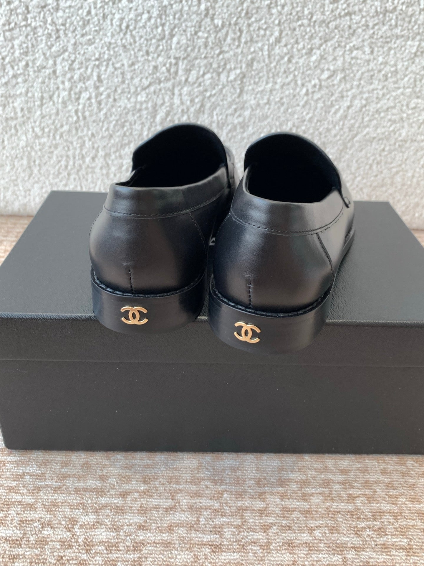 CHANEL 25S Loafer Black Calfskin