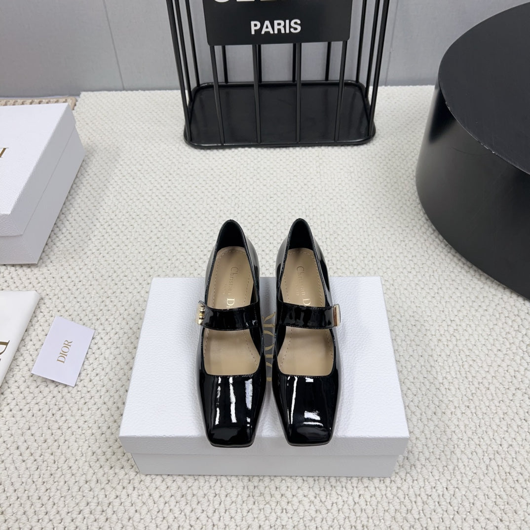 DIOR Miss DIOR Pump 45mm In Black Glossy Lambskin 995135
