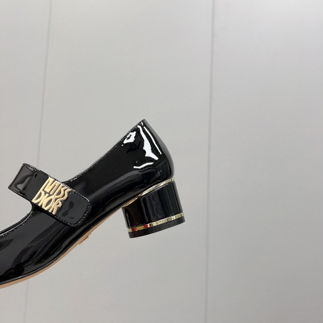 DIOR Miss DIOR Pump 45mm In Black Glossy Lambskin 995135
