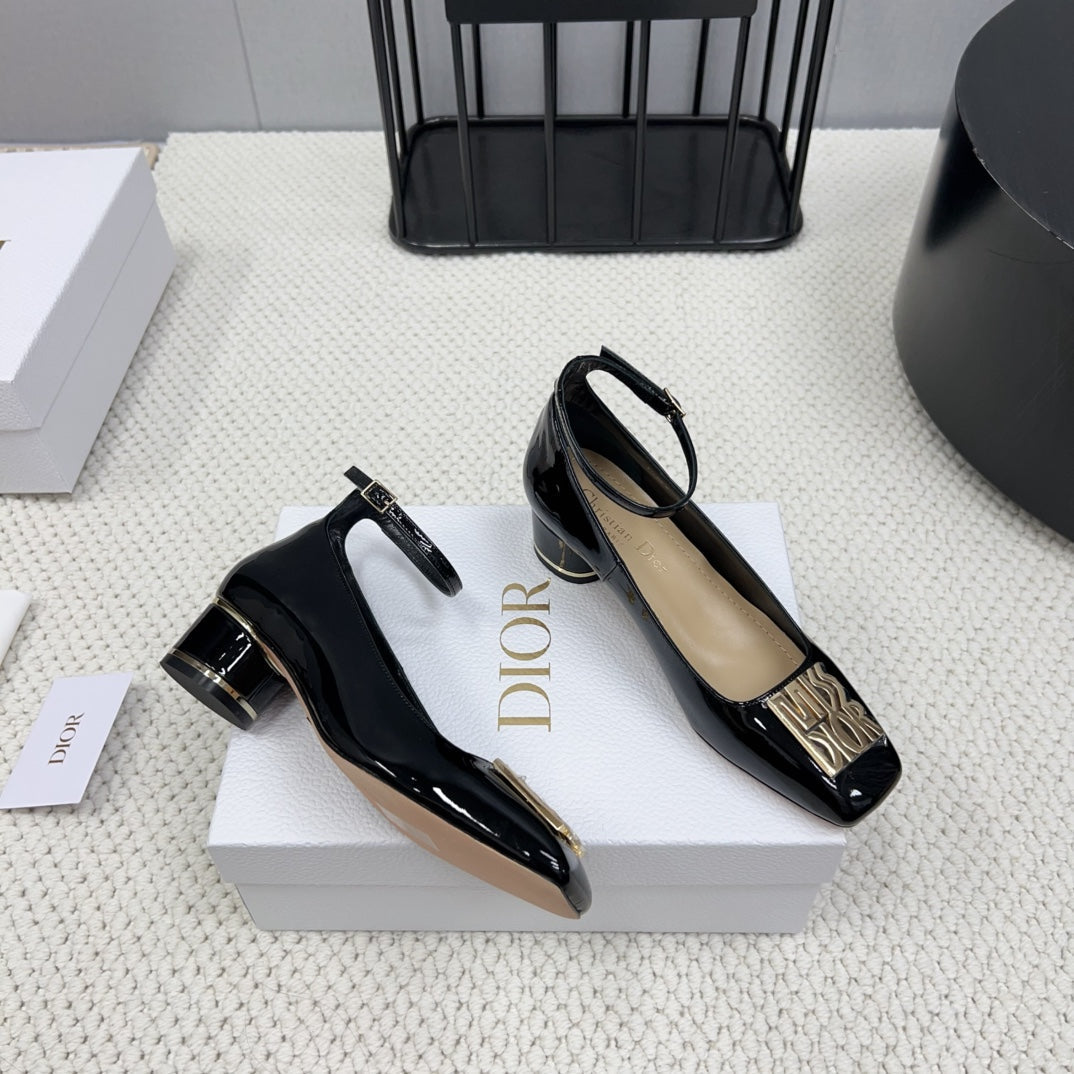DIOR Miss DIOR Pump 45mm In Black Glossy Lambskin 995141