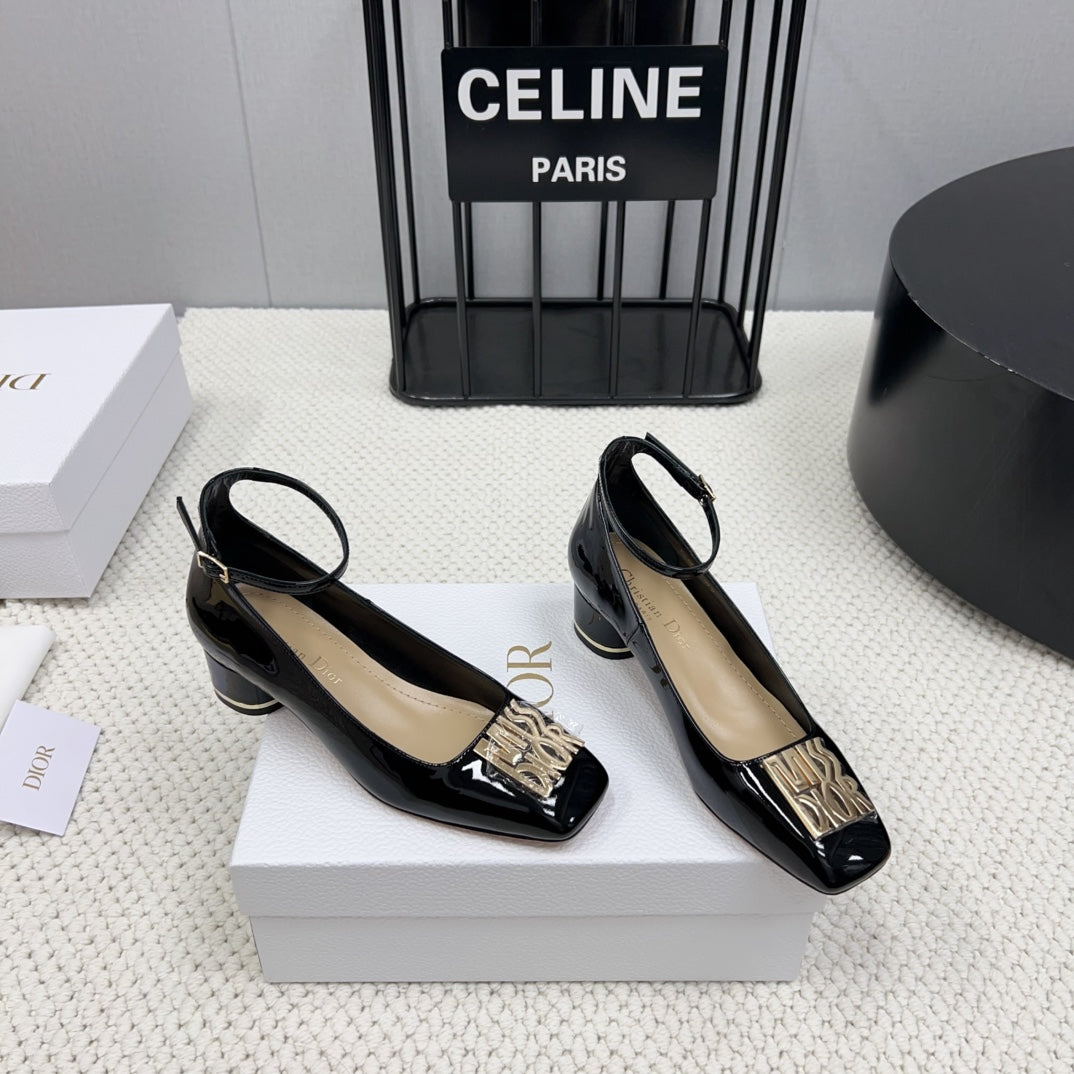 DIOR Miss DIOR Pump 45mm In Black Glossy Lambskin 995141