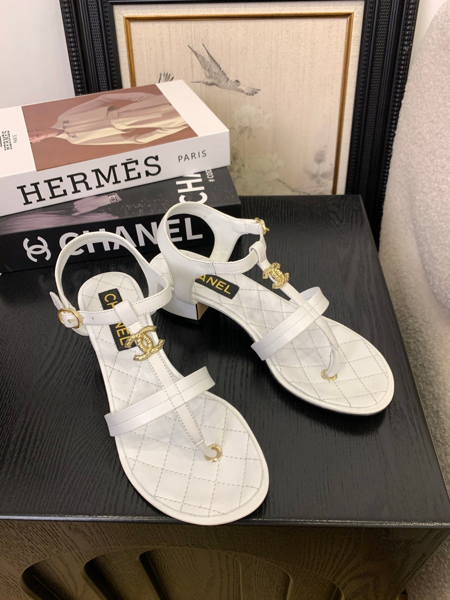 CHANEL 25 Thong Sandal Double Strap