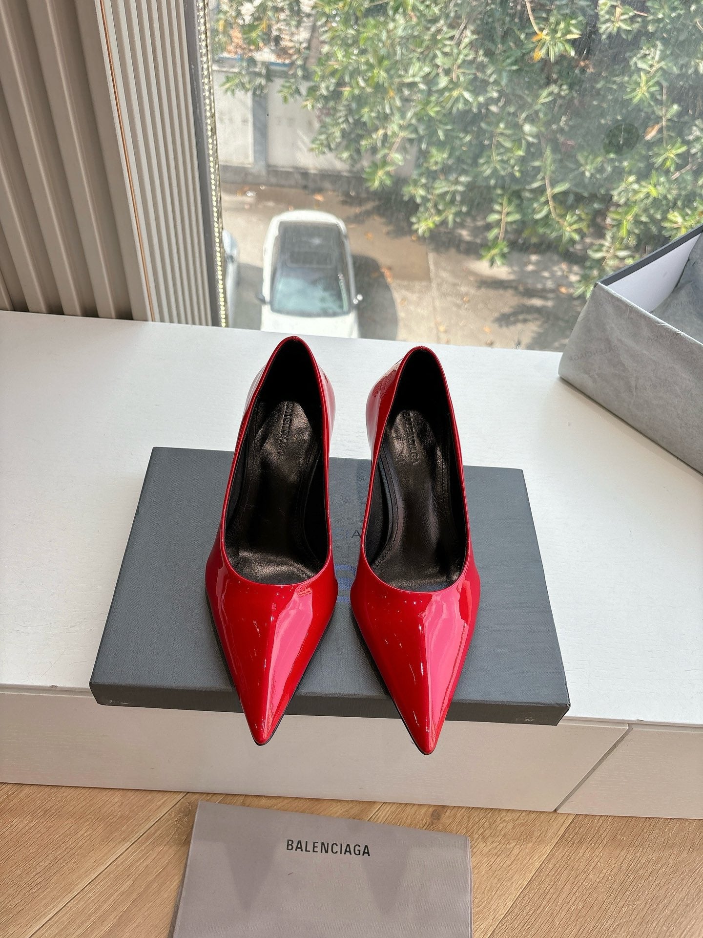 Balanciaga HIGH PUMPS IN CLASSIC RED PATENT CALFSKIN