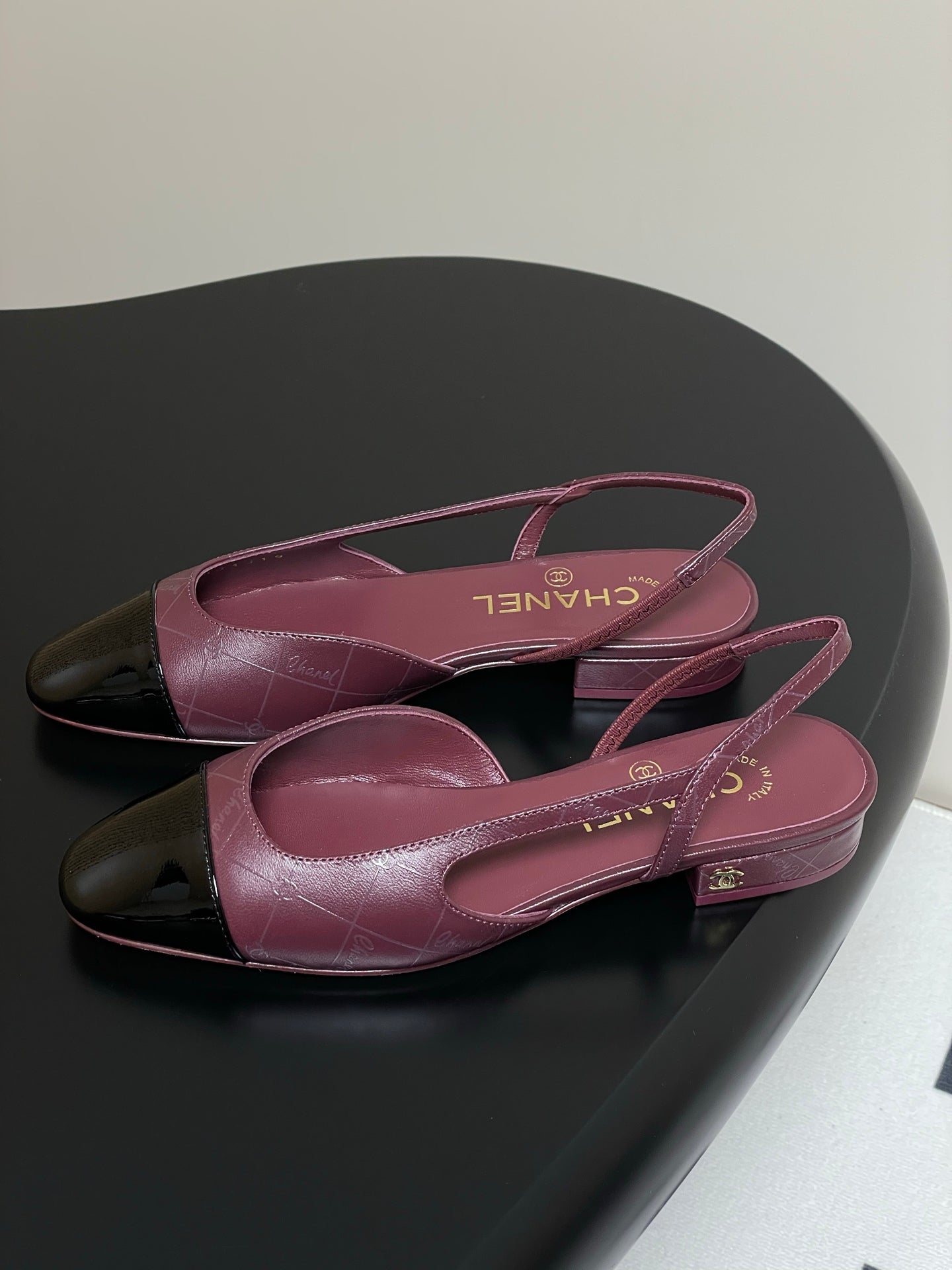 CHANEL 25P Burgundy Quilted Calfskin