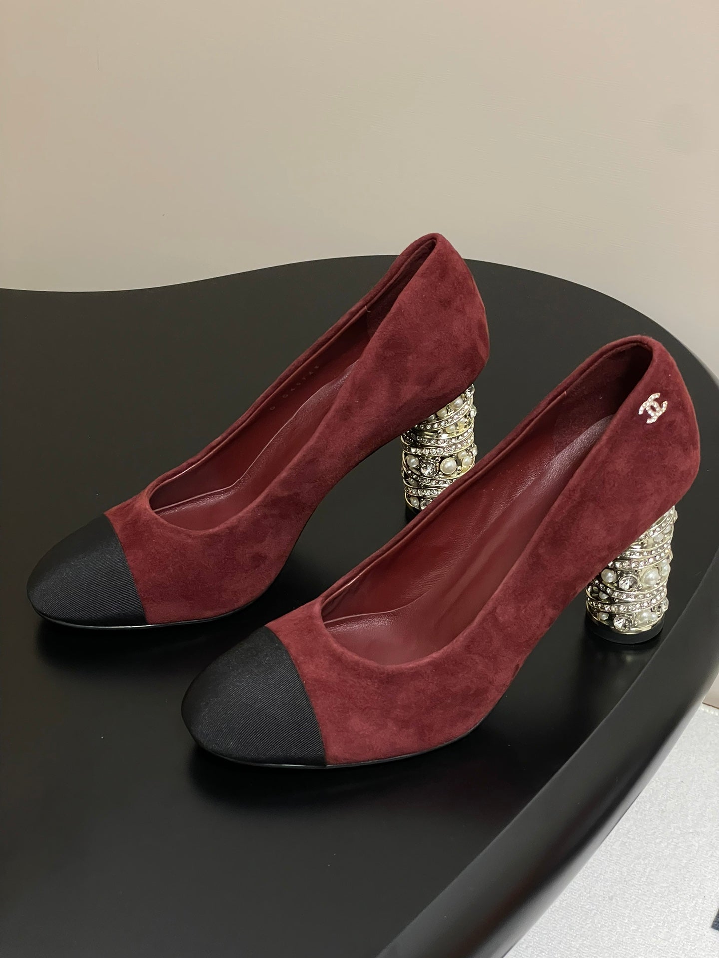 CHANEL 25P Pump Heel 8.5cm