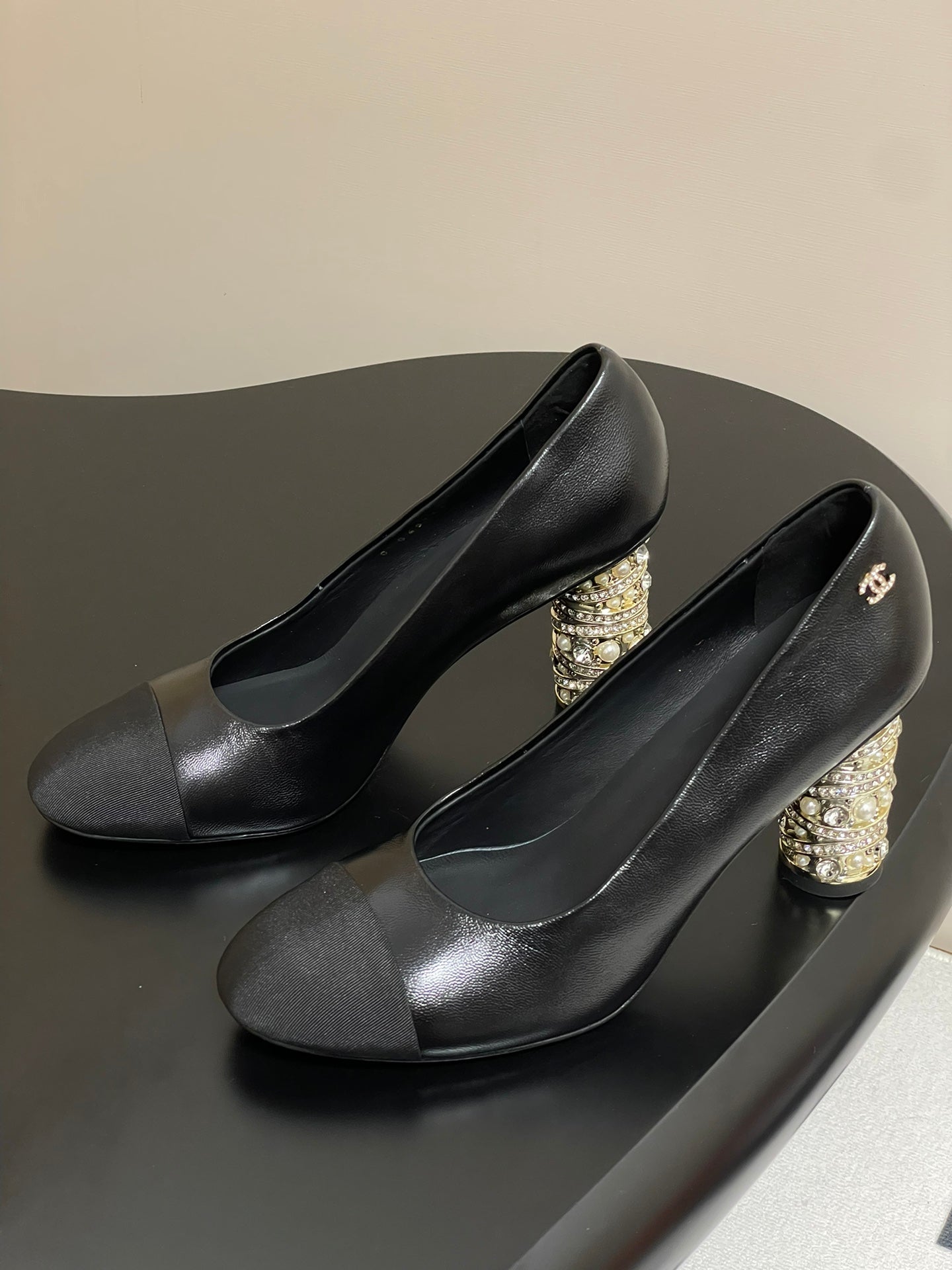 CHANEL 25P Pump Heel 8.5cm