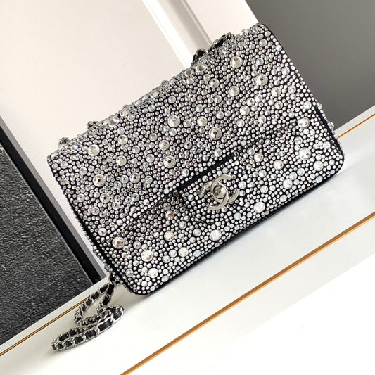 CHANEL 24S Mini Flap Bag 20cm Stone Inlaid