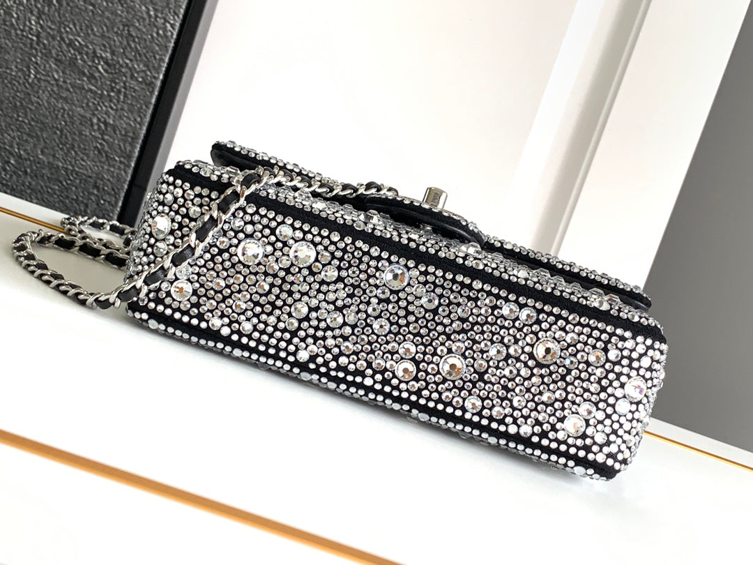 CHANEL 24S Mini Flap Bag 20cm Stone Inlaid