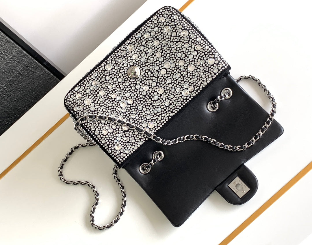 CHANEL 24S Mini Flap Bag 20cm Stone Inlaid