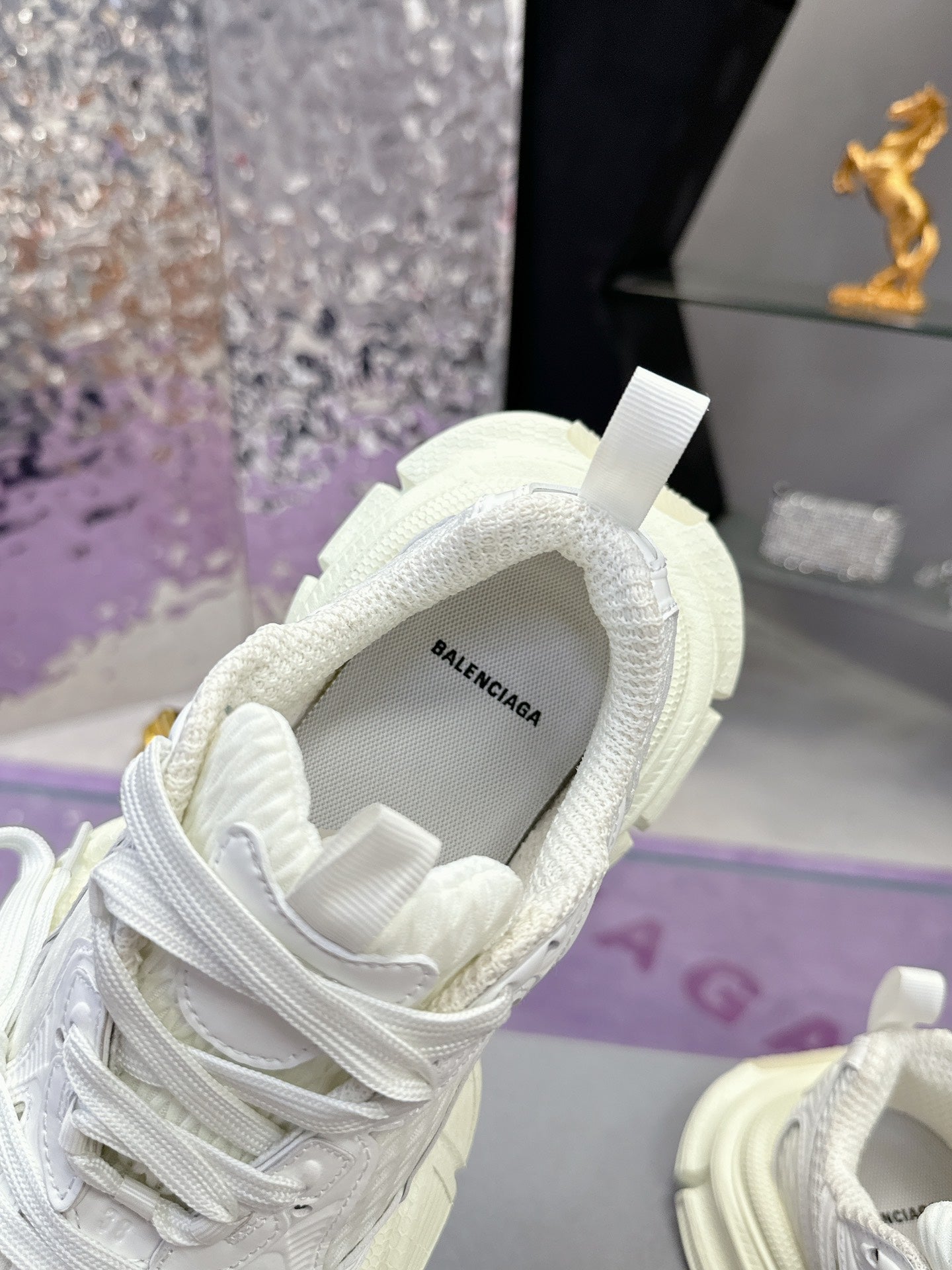 Balanciaga 3XL SNEAKER IN WHITE MESH AND POLYURETHANE