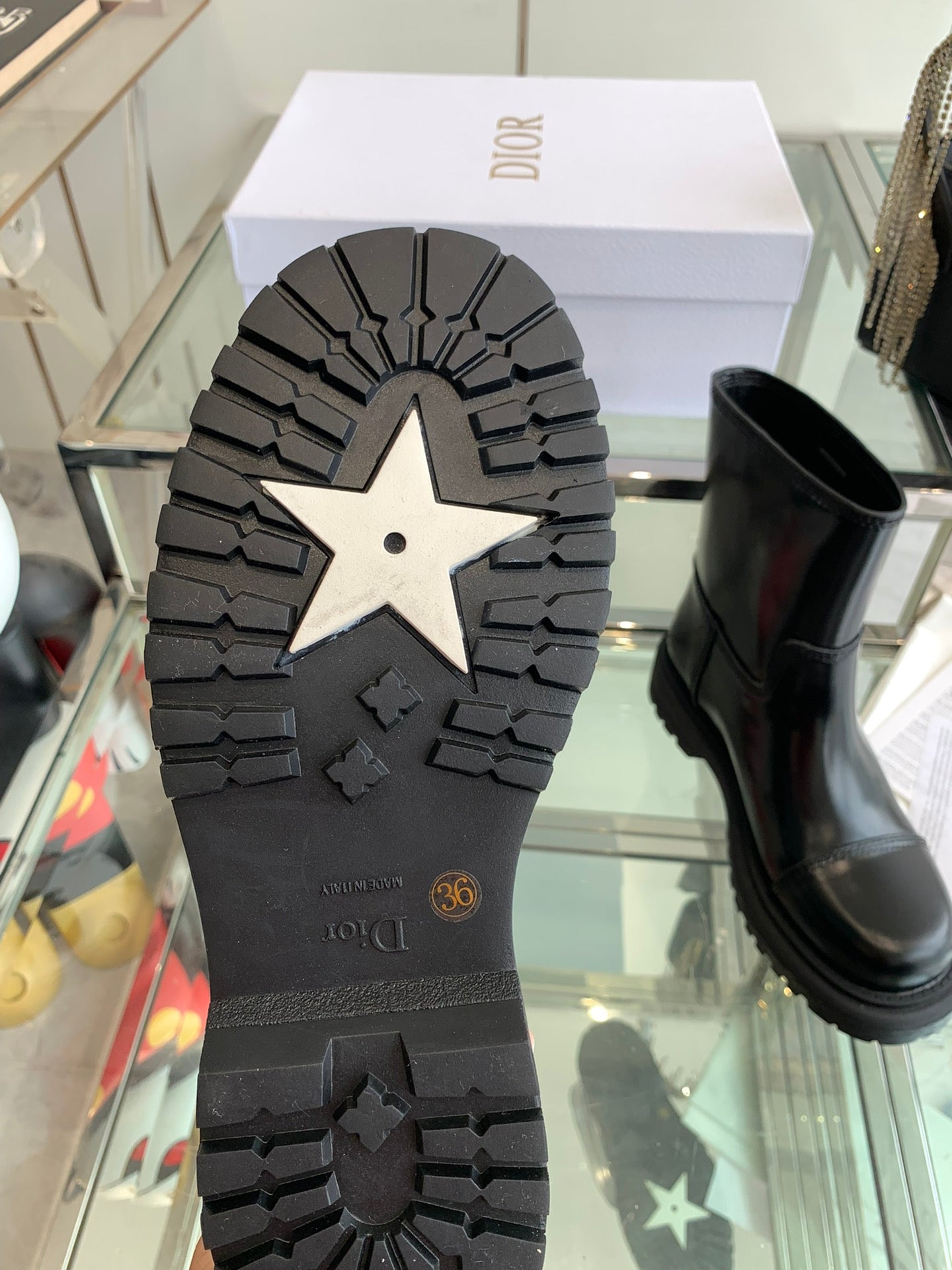 DIOR Ankle Boot Glossy Black Calfskin