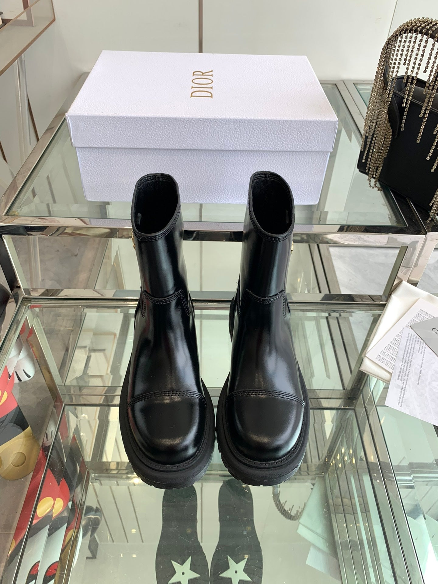 DIOR Ankle Boot Glossy Black Calfskin