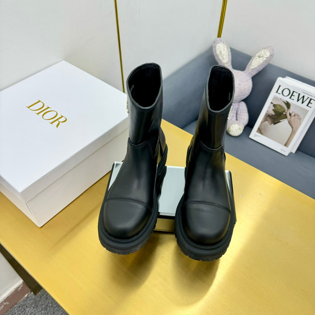 DIOR Ankle Boot In Plain Boots Cowhide 111762