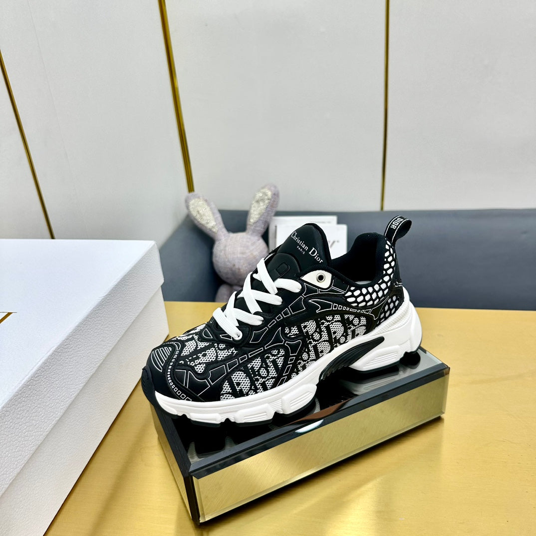 DIOR Chrono Sneaker 40mm In Black Mesh Fabric 994574