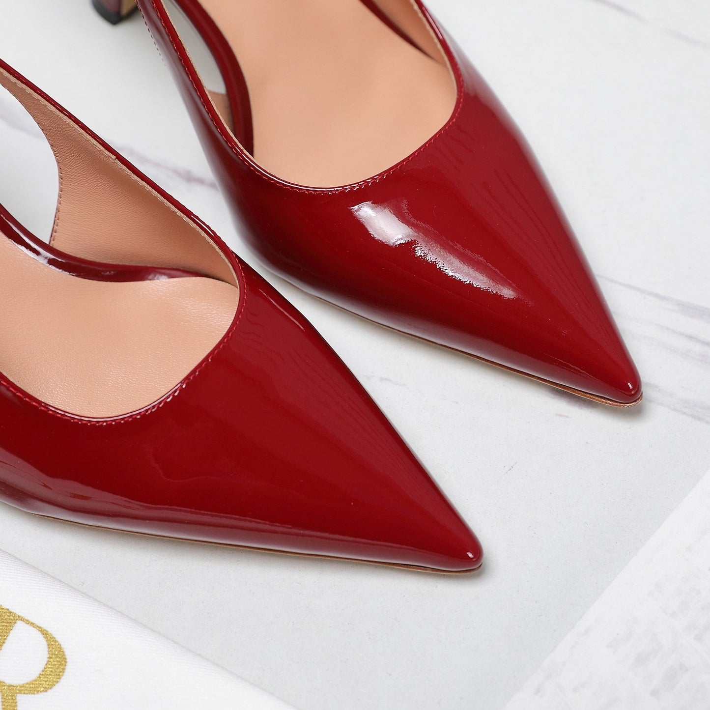 DIOR Tribales Slingback Pump Glossy Red Cowhide