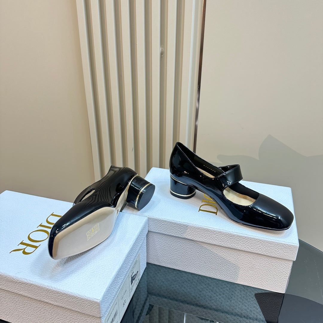 DIOR Miss DIOR Pump 40mm Glossy Black Cowhide