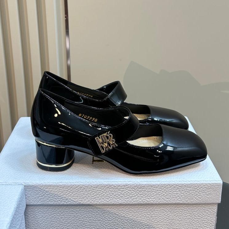 DIOR Miss DIOR Pump 40mm Glossy Black Cowhide