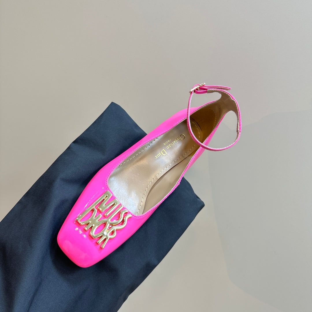 DIOR Miss DIOR Pump 40mm Glossy Pink Lambskin