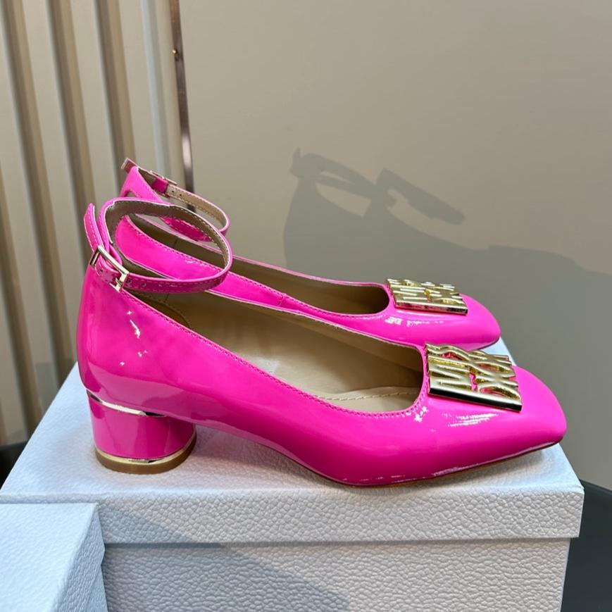 DIOR Miss DIOR Pump 40mm Glossy Pink Lambskin