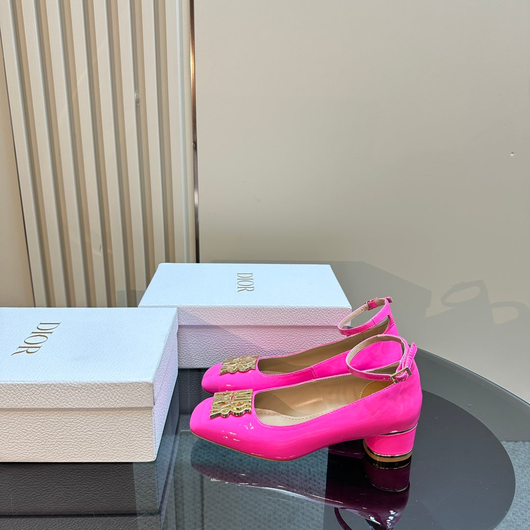 DIOR Miss DIOR Pump 40mm Glossy Pink Lambskin