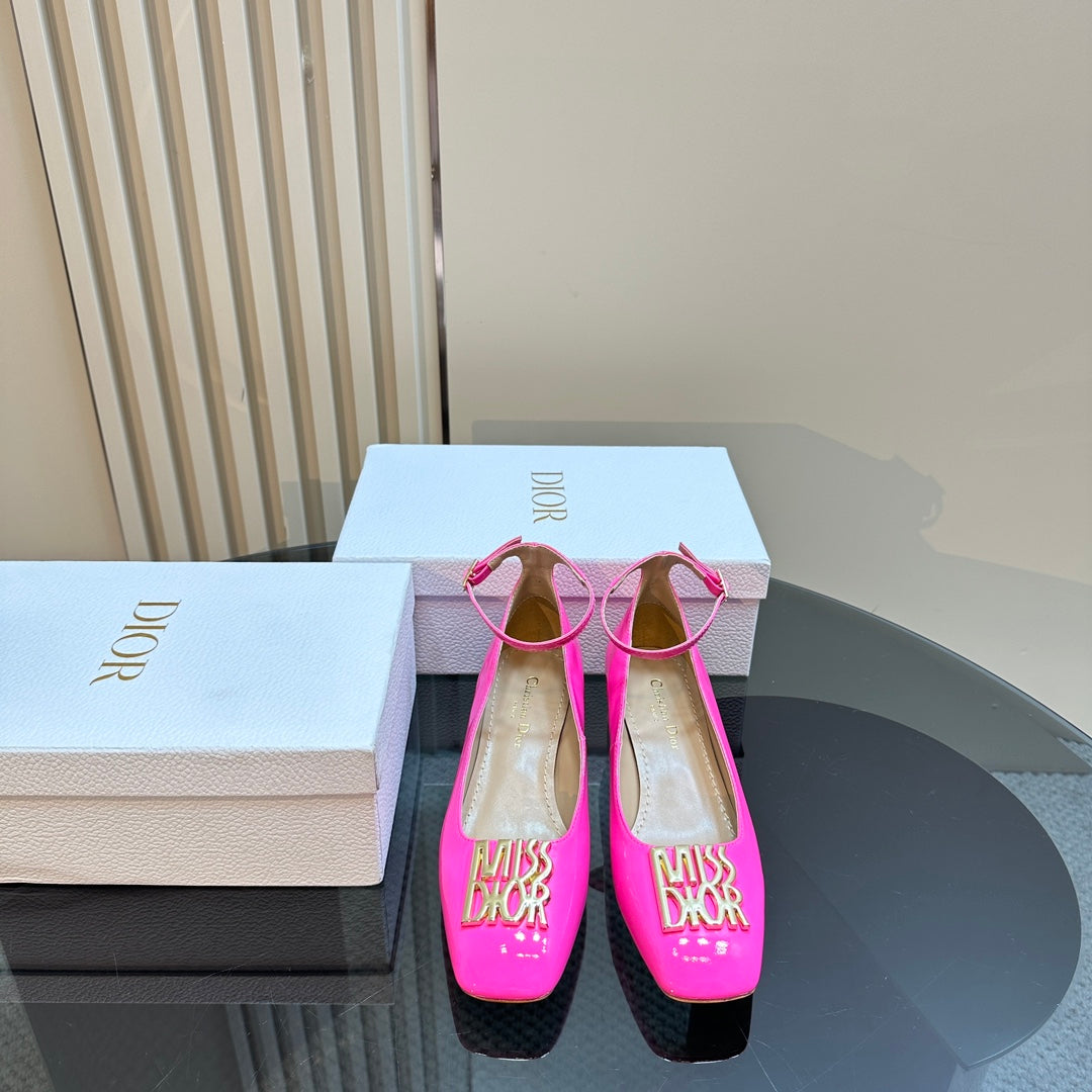 DIOR Miss DIOR Pump 40mm Glossy Pink Lambskin