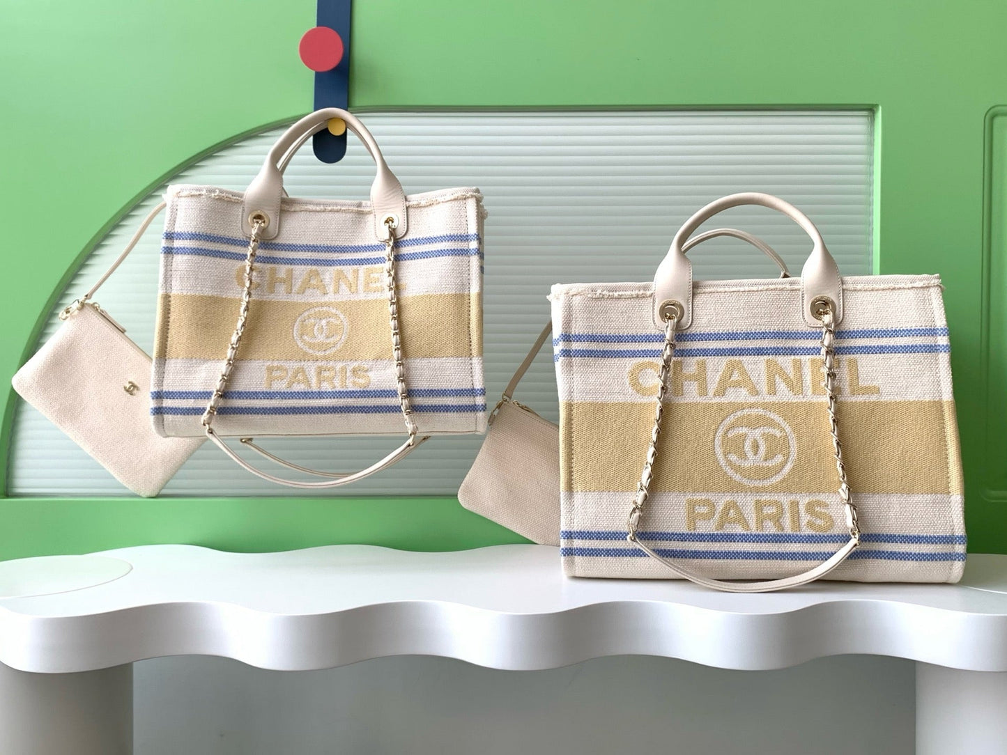 CHANEL 25C ToTe Bag Beige Light Tan Canvas Fabric 238508