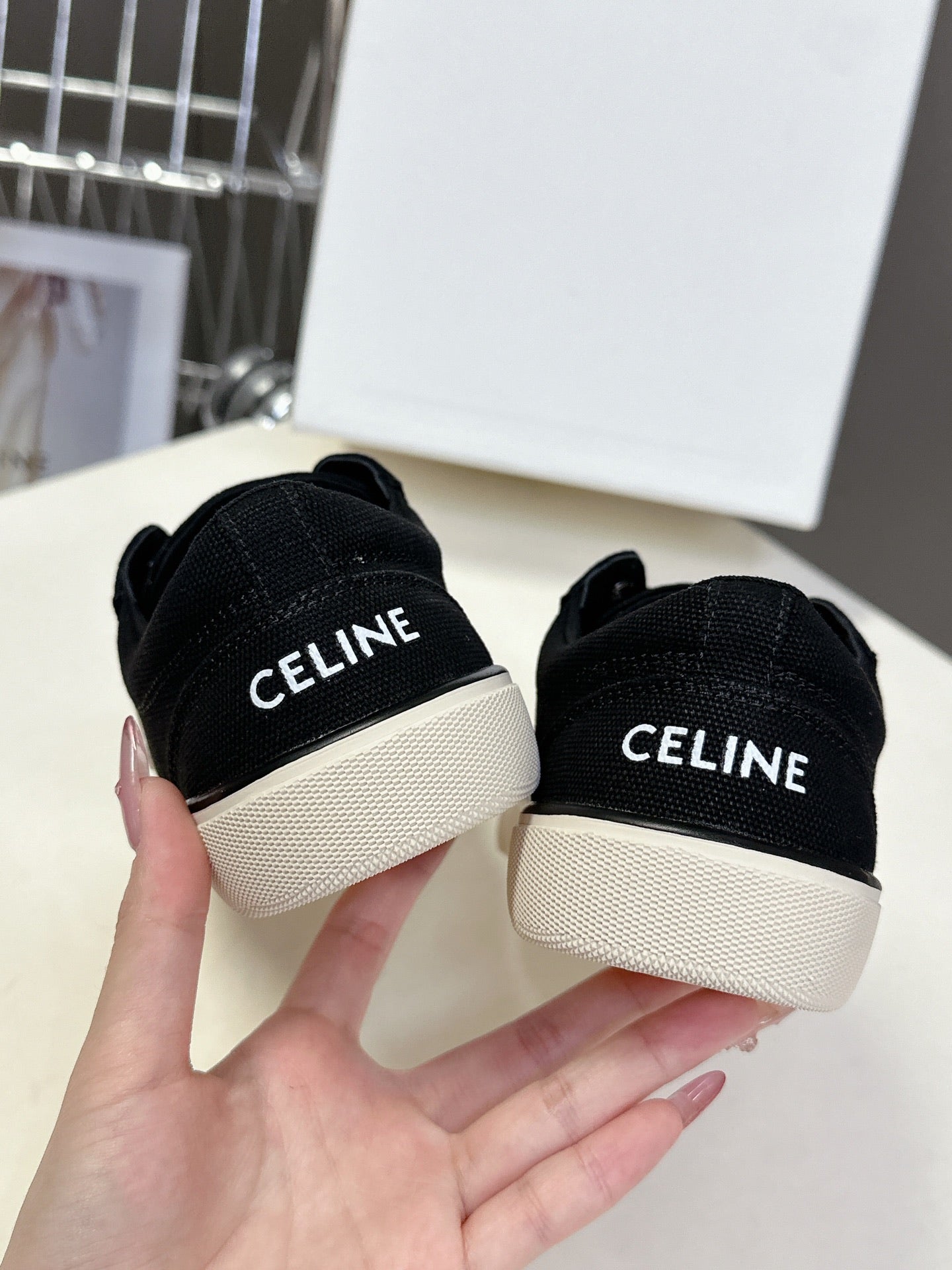 Celine CELINE 25 Sneaker Black Canvas 285969