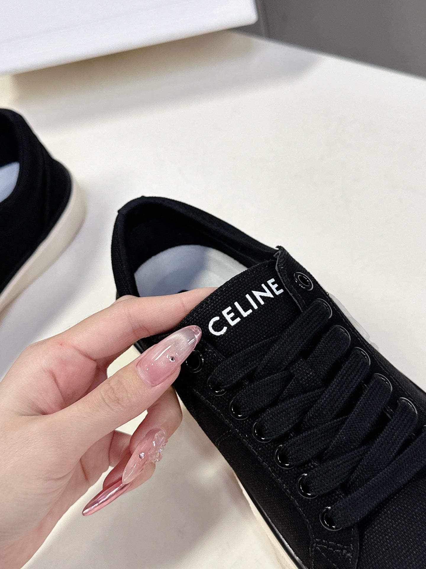 Celine CELINE 25 Sneaker Black Canvas 285969