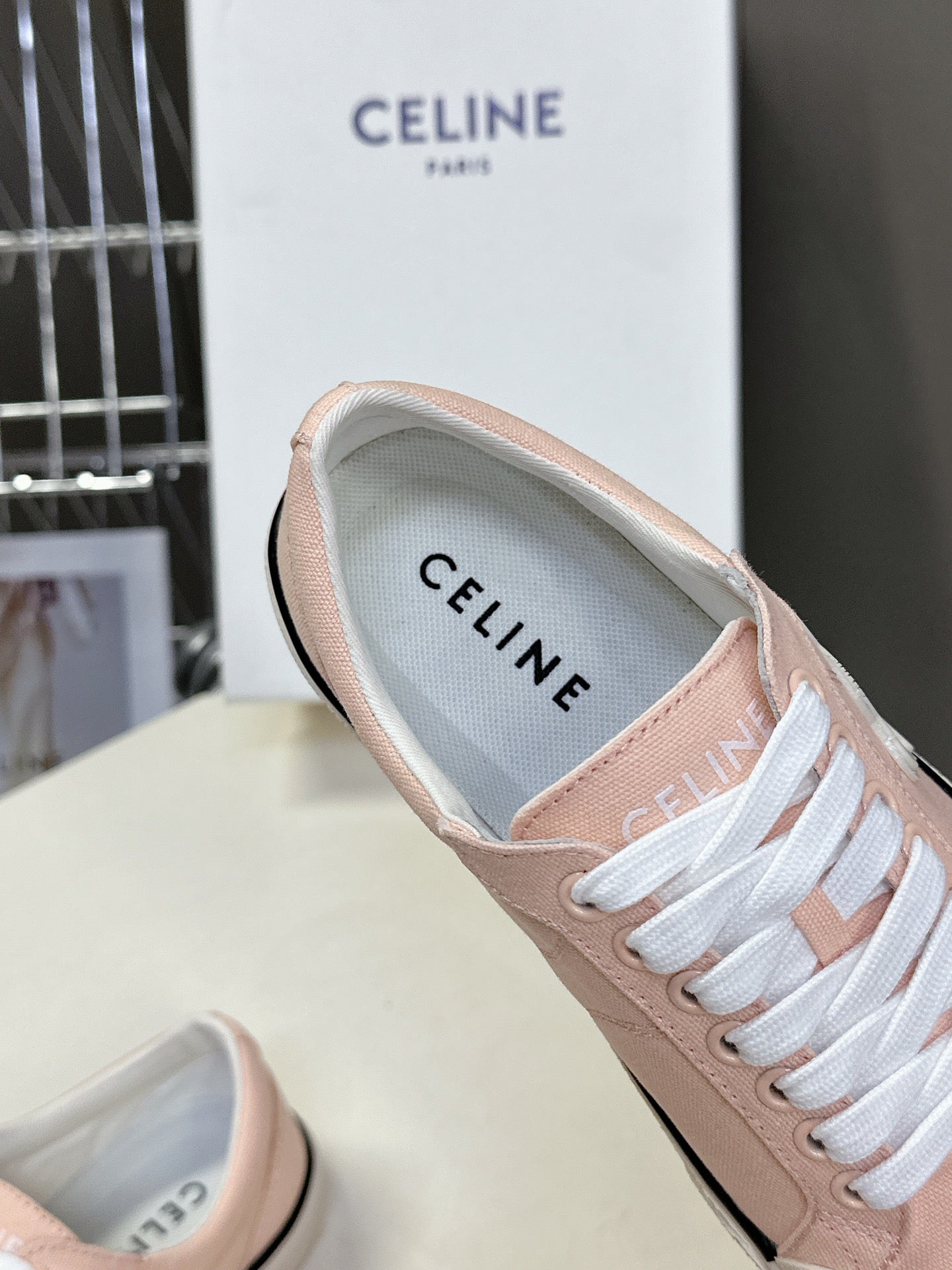 Celine CELINE 25 Sneaker Pink Canvas