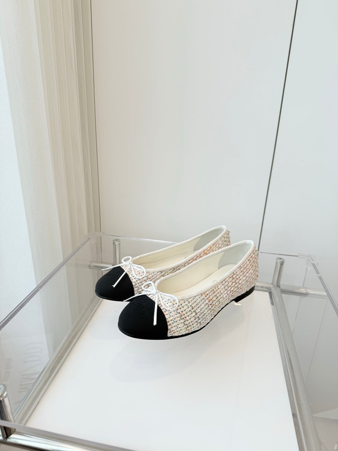 CHANEL Ballet Flat Beige mix Multicolor Fabric 238775