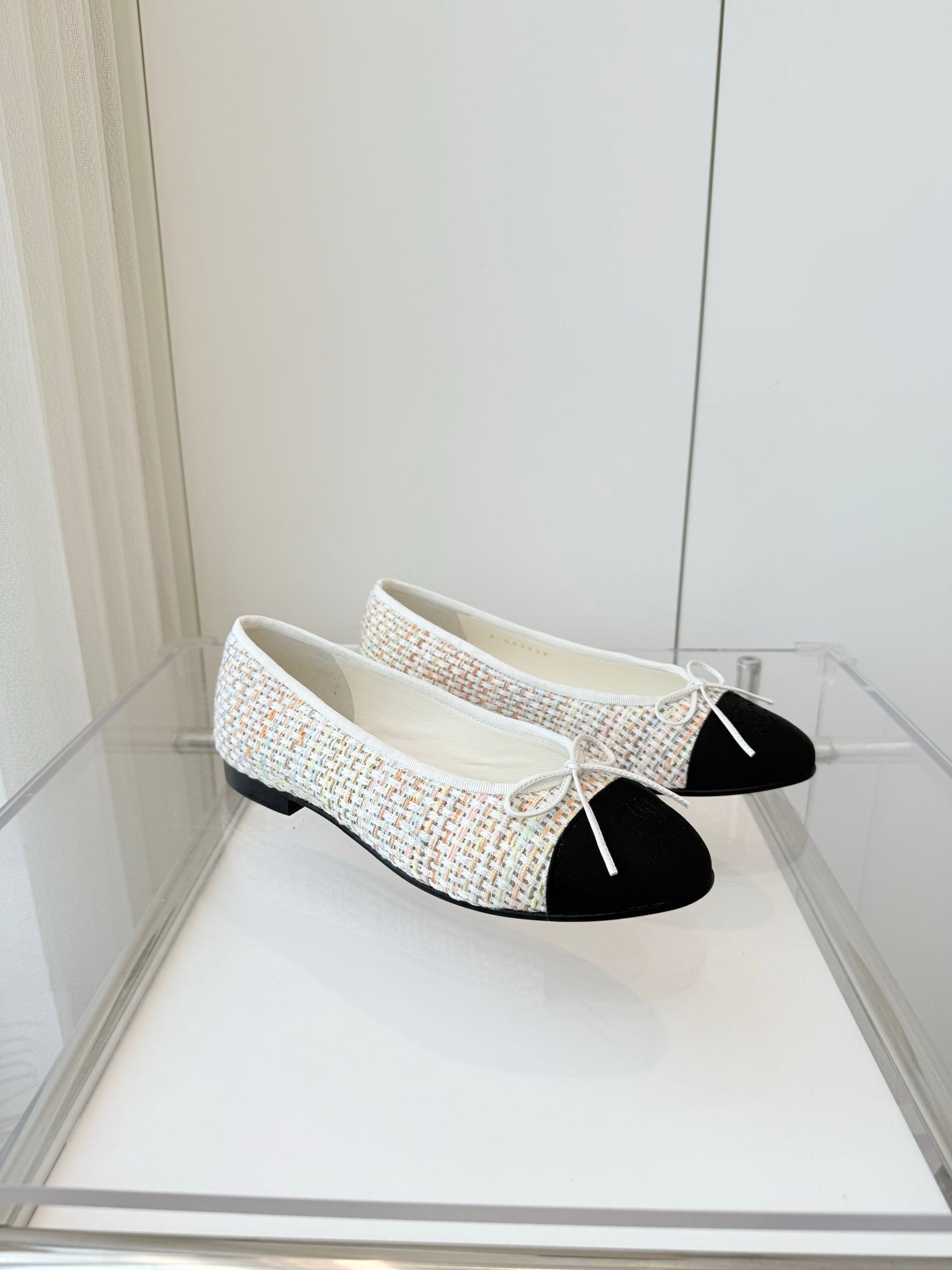 CHANEL Ballet Flat Beige mix Multicolor Fabric 238775