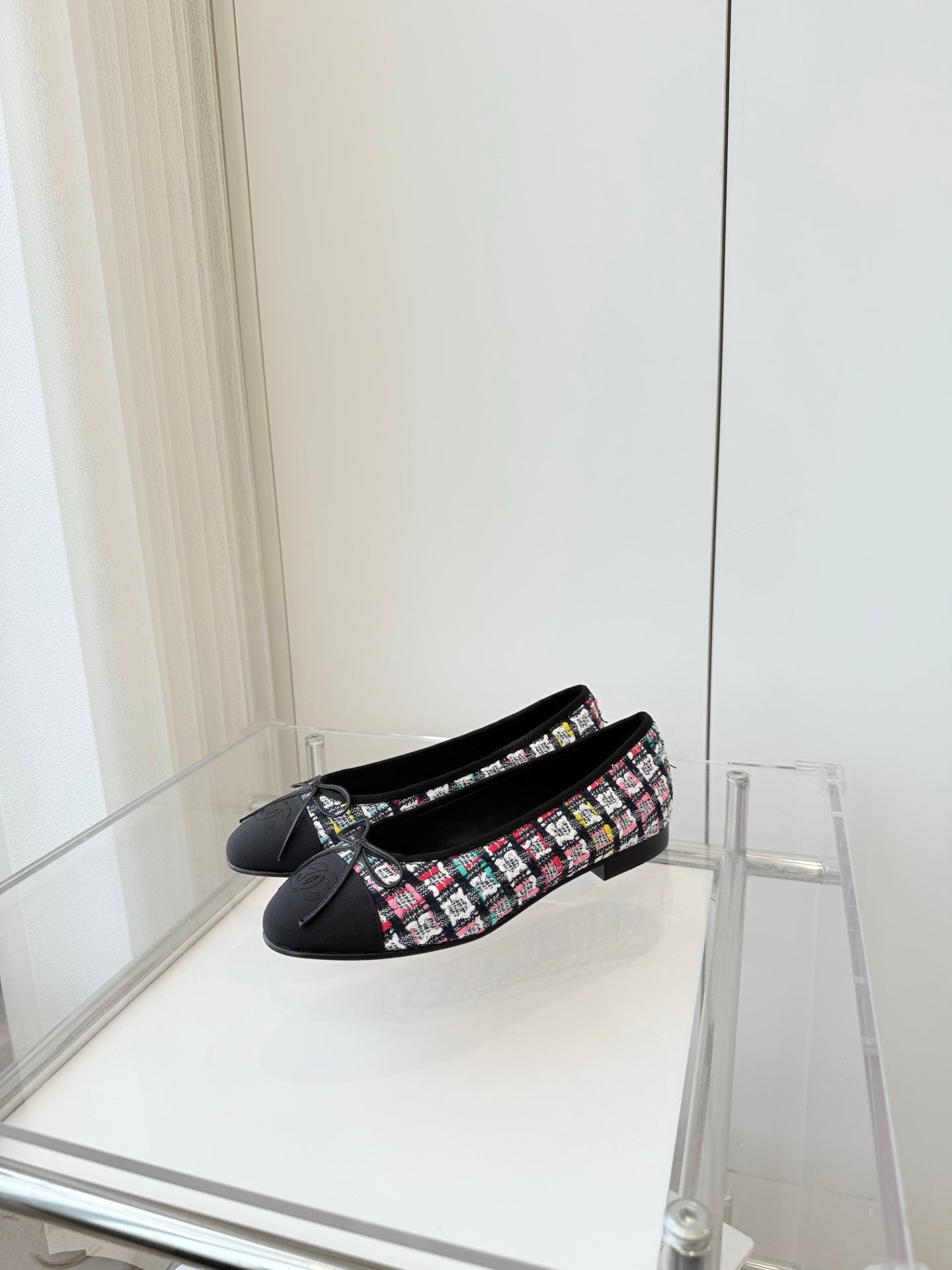 CHANEL Ballet Flat Multicolor Fabric 238776