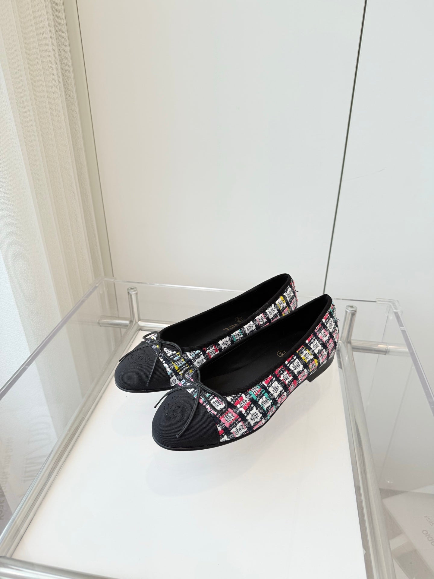 CHANEL Ballet Flat Multicolor Fabric 238776