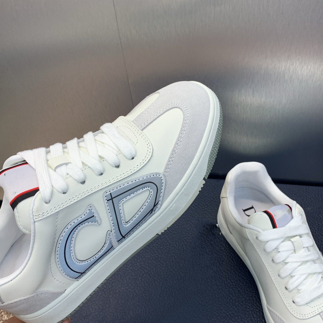 DIOR homme white calfskin grey suede