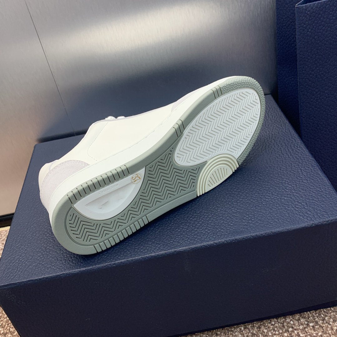 DIOR homme white calfskin grey suede