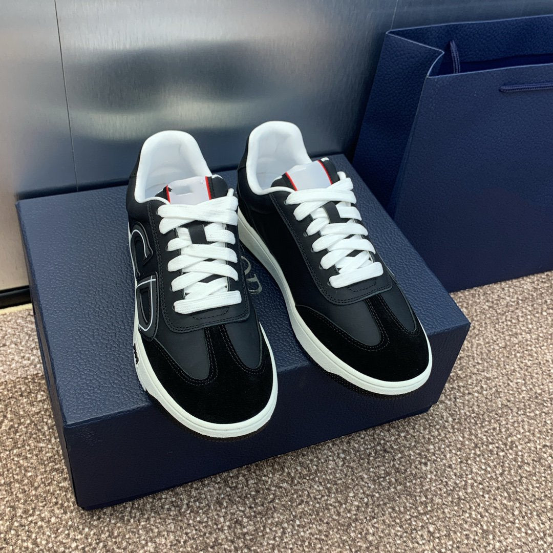 DIOR homme black calfskin suede