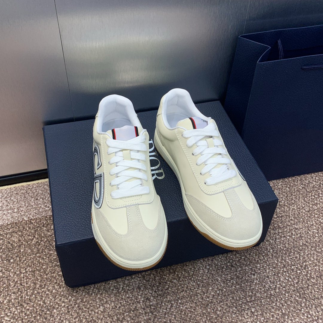 DIOR homme cream calfskin grey suede