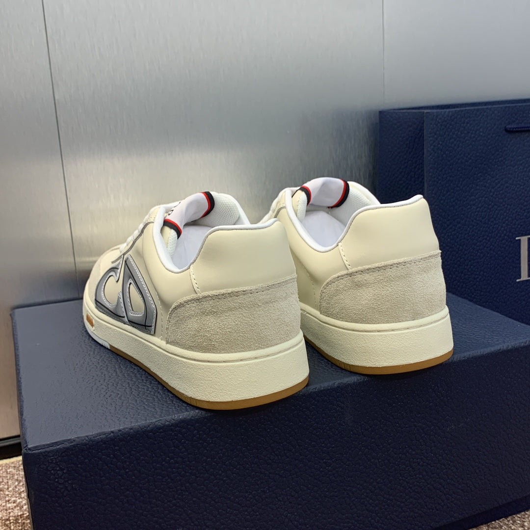 DIOR homme cream calfskin grey suede