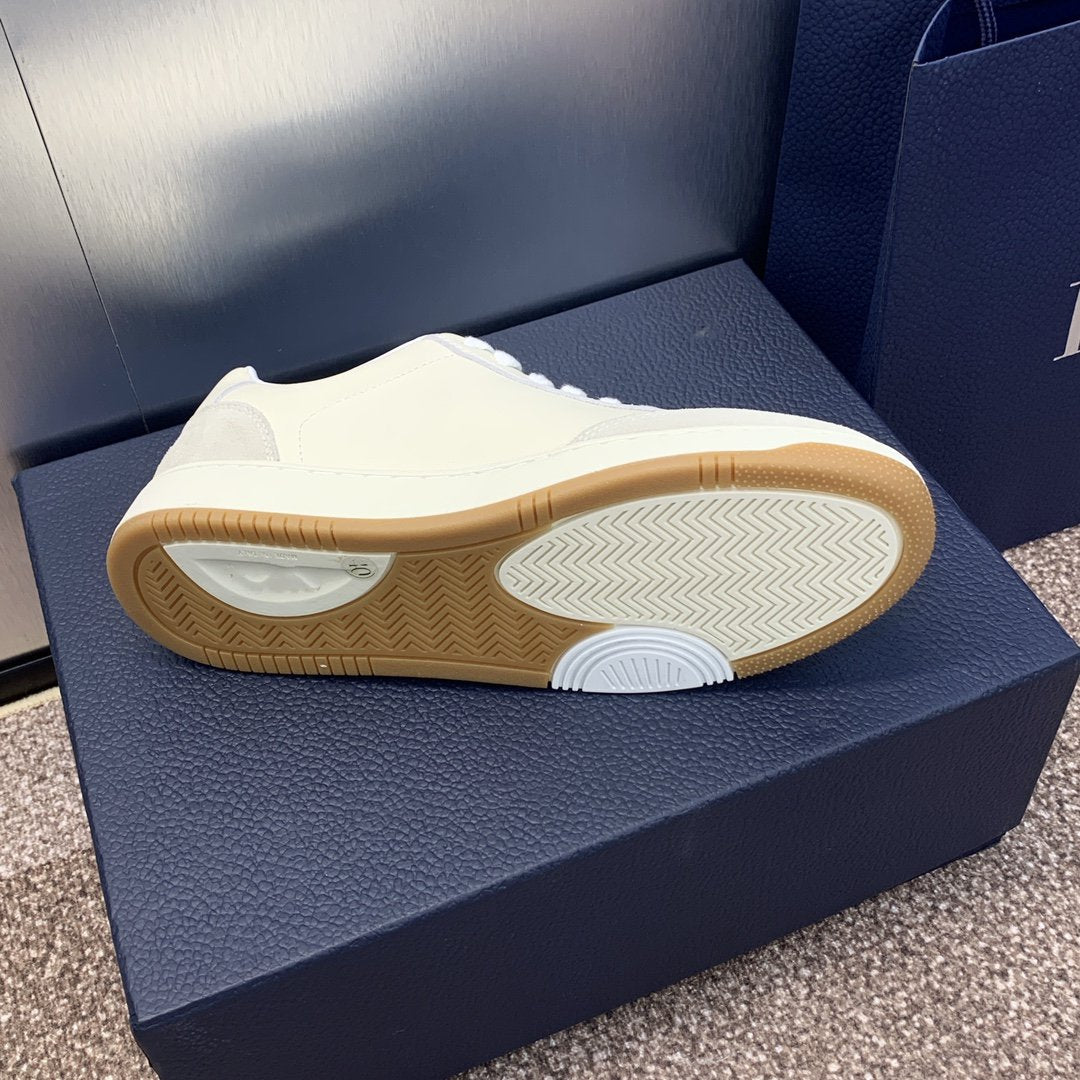 DIOR homme cream calfskin grey suede