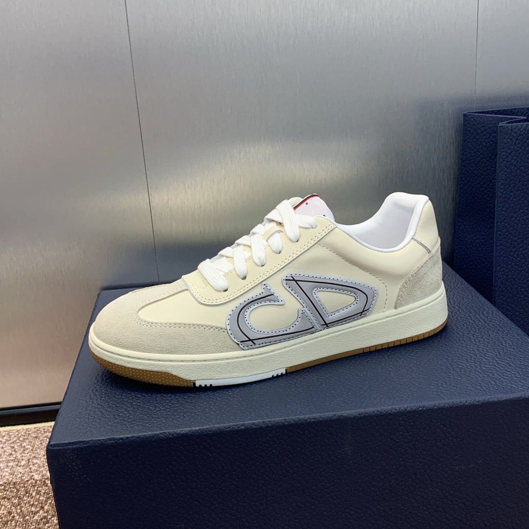 DIOR homme cream calfskin grey suede