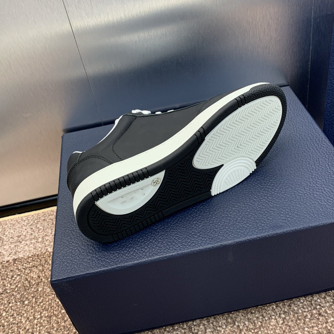 DIOR homme black white calfskin