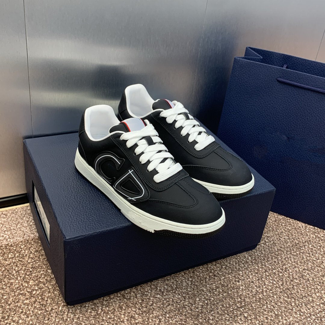 DIOR homme black white calfskin