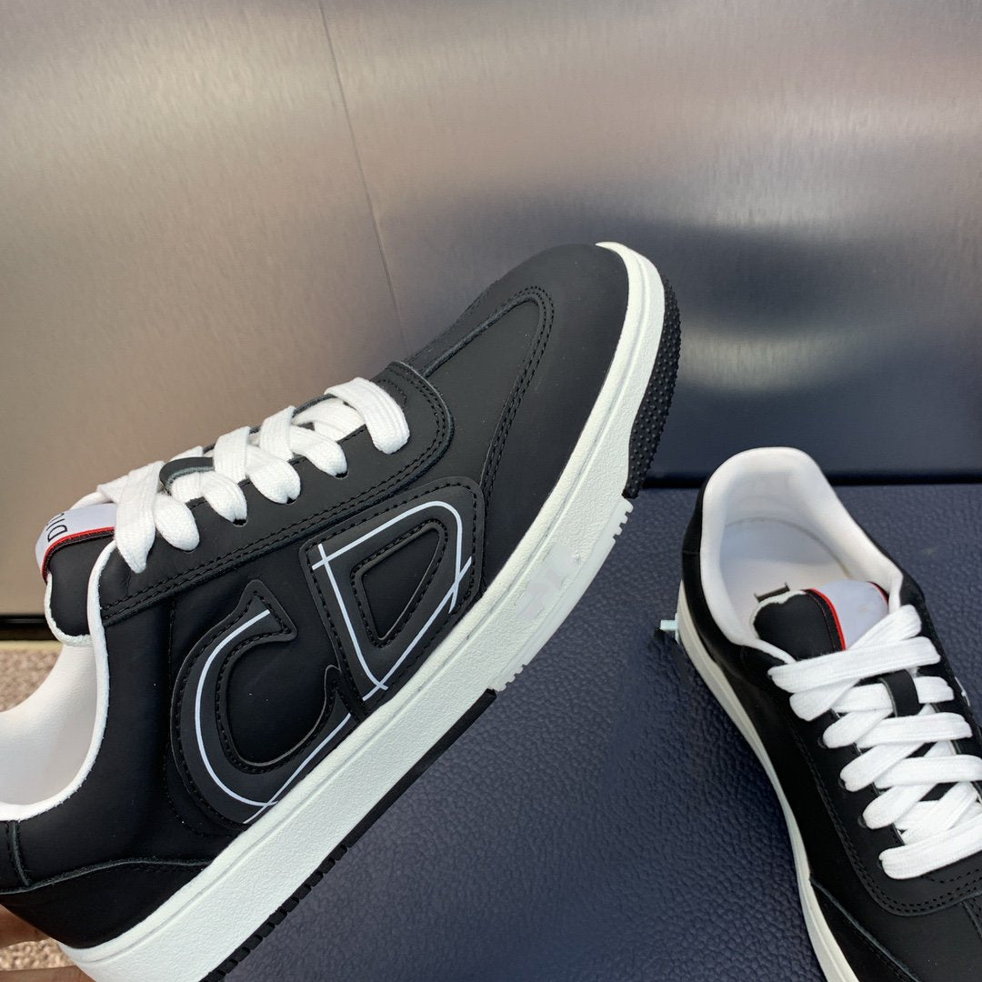DIOR homme black white calfskin