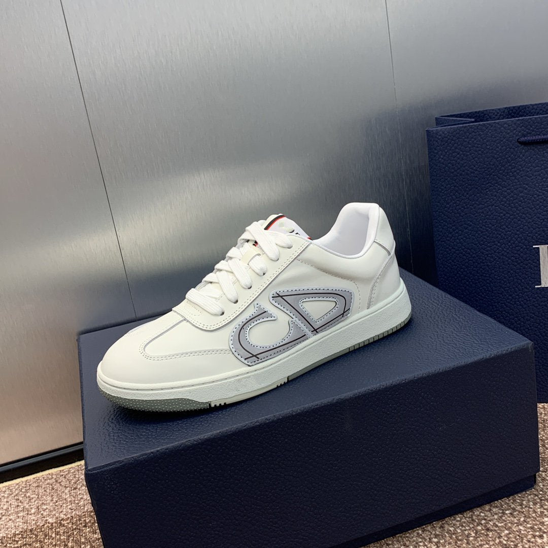 DIOR homme white grey calfskin