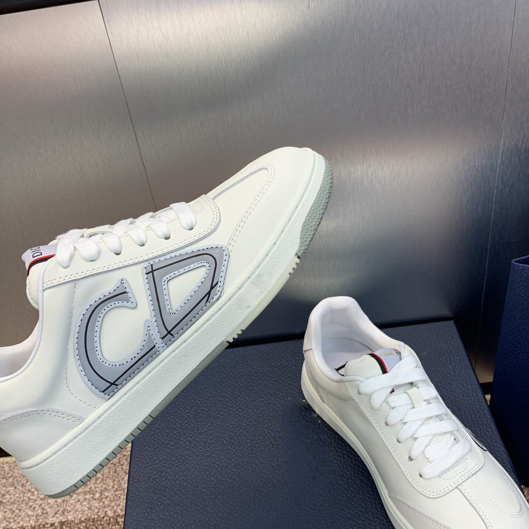 DIOR homme white grey calfskin