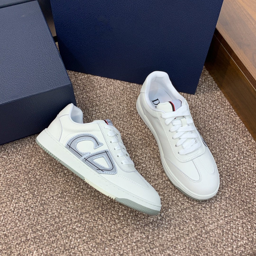 DIOR homme white grey calfskin